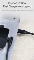 Câble de charge USB de type C 60W Câble de données de charge rapide tressé en nylon durable Coude à angle droit à 90 degrés Câble de charge USB C