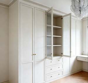 Armario de Madera Personalizado BALOM, Armario de Dormitorio con Espejo, Muebles de Armario de Tamaño Personalizado para el Hogar y Hoteles - Product Image 4