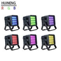 Projecteur LED RGB sans fil à piles 16x3W pour extérieur avec télécommande IR et contrôle via application Bluetooth