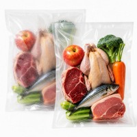 Co-extruded anti-condens zak met driezijdige verzegeling, vacuümverpakking voor groenten, fruit, kip, rundvlees, vis, op maat verkrijgbaar