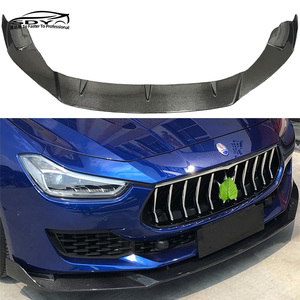Divisor delantero de labio de parachoques delantero de fibra de carbono de alta calidad Ghibli para Maserati Ghibli 2018-2023 - Product Image 2