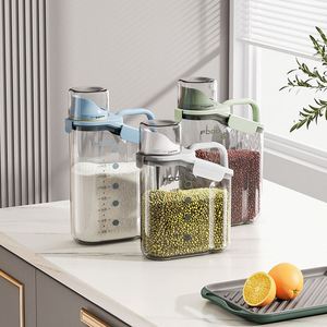 2026 Hot Selling <b>Kitchen</b> <b>Storage</b> Jar Sets Transparent With Measuring Cup <b>Storage</b> Jars <b>Kitchen</b> - Product Image 6