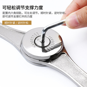 JINNATE Gas Spring With Ball Bearing For Cabinet Doors 09 Park Anywhere Chrome Plated Zinc Alloy Door Mount Hardware - Product Image 4