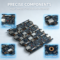 Carte PCBA de caméra IPC circulaire 553-4P2, panneau 4-en-1, WiFi, carte CCTV, HDMI, carte TF, certifiée UL ROHS, usine de PCBA personnalisée avec 15 ans d'expérience