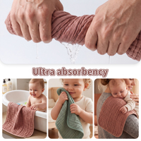 Lingettes pour bébé 100% coton pur, super douces, absorbantes, hypoallergéniques, serviette pour le visage des nourrissons, réutilisables, lingettes de bain pour nouveau-nés
