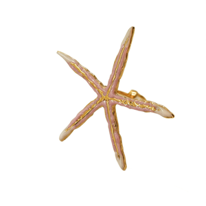 Bague Étoile de Mer en Acier Inoxydable 316L Plaqué Or PVD – Bijou Tendance Durable et Résistant - Product Image 2