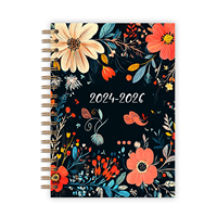 2024 2026 cahier d'agenda d'auto-soins en spirale imprimé personnalisé planificateur quotidien Agenda mensuel Journal d'entraînement bien-être pour les étudiants