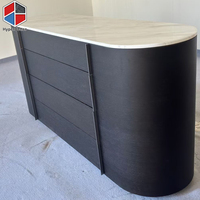 Français Design Art Élégant Luxe Multi-fonction Marbre Top Restaurant Buffet Restaurant Meubles Buffet Design