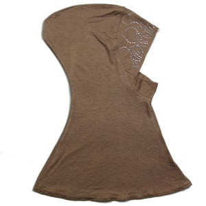 Oem Foulard de sport intérieur instantané personnalisé Hijab islamique musulman pour femmes hijab perlé uni sous le capuchon pour hijab - Product Image 5