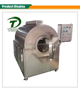 Industrial Commercial Drum Rotary Peanut Nuts Cooking Roaster Sunflower Seeds Roasting Machine Provided SUS 304 Soybean Roaster