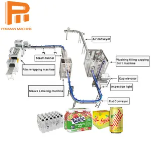 Bebida energética con sabor a fruta para hacer agua CSD, máquina de llenado de conservas, fábrica de llenado de bebidas, planta de procesamiento de jugo