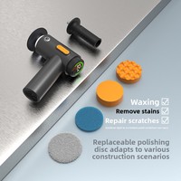Machine de polissage et de cirage manuelle à affichage numérique pour voiture, outil de détaillage domestique à vitesse variable pour l'élimination des rayures