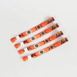 Custom Festival Event Personalized Ribbon Fabric Charm <b>Bracelet</b> Wristband Luxury Plastic Clip Sports Fashion Coin Accessories - Product Image 3