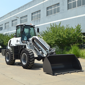 Pabrikan 2Ton Mini Hydrostatic Boom <span class=keywords><strong>Loader</strong></span> roda teleskopik 4 roda Drive selip Steer depan <span class=keywords><strong>Loader</strong></span> dengan PLC dan komponen pompa - Product Image 4