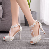 Vente en gros de sandales à talons hauts pour femmes 2025 Nouvelle mode Sandales à talons hauts Design Dress Casual Beautiful Sandals Ladies