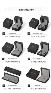 Factory Wholesale Luxury Jewelry <strong>Boxes</strong> <strong>Cheap</strong> Ring Box Black Jewellery Packaging <strong>Boxes</strong> for Small Business - Product Image 6