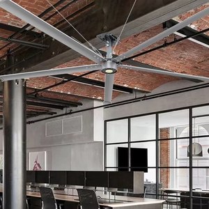 Ventilador HVLS de Ahorro de Energía FJ OEM de 5m, Motor PMSM de 0.75kW, 220V/380V, Aluminio y Magnesio, 5 Aspas, Flujo de Aire de 10000 CMH, Fabricante OEM de Ventiladores HVLS - Product Image 1