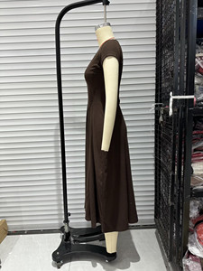 SHENZHU ZA Abito Lungo Elegante a Costine con Scollo a V e Maniche Corte, Nuova Collezione Primavera 2026 da Donna 4174038 - Product Image 5