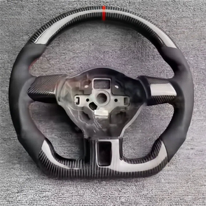 Volante in Fibra di Carbonio Personalizzato per Volkswagen <span class=keywords><strong>VW</strong></span> Golf 4 5 6 6r 7 7r 7.5 8 MK4 5 8 7 7.5 6 5 GTI GTD <span class=keywords><strong>Polo</strong></span> Scirocco R - Product Image 2