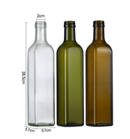 Bouteille vide en verre de 500 ml, pot à huile, séparateur d'huile pour la cuisine, pour le vin, la sauce soja, le vinaigre