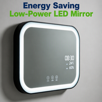 Miroir de salle de bain LED personnalisé OEM Shunhua, forme sur mesure, réglage de la luminosité à plusieurs niveaux, pour la vente en gros mondiale