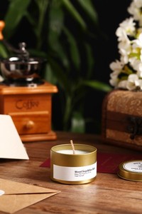 <strong>2026</strong> Most Popular Custom Fragrance Metal Round Can Tin Soy Wax Scented <strong>Candle</strong> for Home <strong>Decor</strong> - Product Image 4