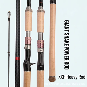 Canna da Pesca d'Acqua Dolce per Snakehead in Fibra di Carbonio 2 Sezioni FAST Spinning/Casting Misure 1.8m 2.1m 2.28m 2.4m per Carpa Lago Torrente - Product Image 3