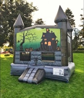 Structure gonflable d'Halloween avec bannière détachable pour la location