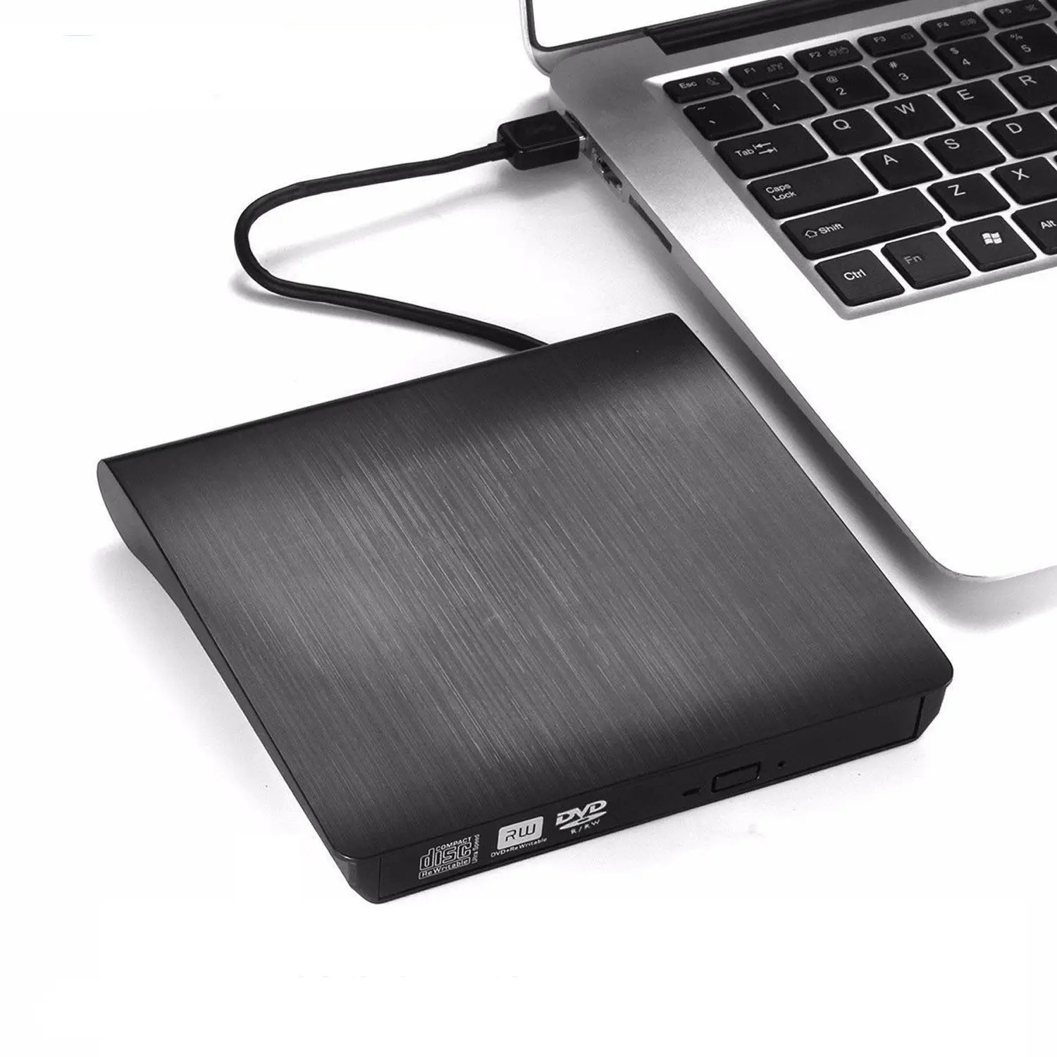 Portable Neutral Brushed Case Burner Reader Player Slim USB 3.0 DVD RW CD-RW External Optical Drive for Laptop