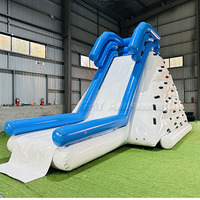 Glissade gonflable iceberg pour piscine, flotteurs gonflables pour lac, glissade gonflable, glissade iceberg pour escalade sur roche, utilisée en mer