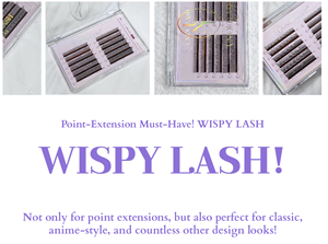 UNIQUE LASH Kim K Style Texturé Vaporeux Noir PBT Extensions de Cils Faits à la Main 0.07mm C Curl Coréen Salon-Style Finition Légère - Product Image 6