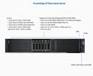 Serveur d'occasion DElL R750xa 2u Rack Intel Xeon Platinum 8358 <span class=keywords><strong>Ampere</strong></span> <span class=keywords><strong>A100</strong></span> 80gb Calcul haute performance GPU - Product Image 1
