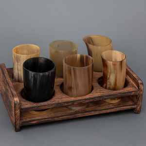 Vidrio de cuerno vikingo ecológico hecho a mano con materiales naturales perfecto para una experiencia de bebida auténtica - Product Image 6