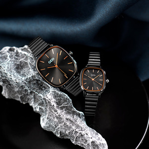 Reloj de acero inoxidable de alta gama, estilo retro minimalista para parejas, versátil, con correa de cuarzo. - Product Image 2