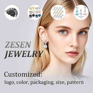 مجوهرات ZESEN ثقب الأذن مسمار الأذن الأبيض الفيروز الحجر الطبيعي أنفاق الأذن سدادات مقاييس الأذن - Product Image 6