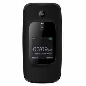 Prezzo di fabbrica del prodotto 2.0 pollici GSM pieghevole tastiera del cellulare a doppio schermo quad band telefono a portata di mano - Product Image 1