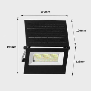 Reflector Solar LED de 50/80/100W, Montaje en Pared, Iluminación Exterior Impermeable con Batería Incluida - Product Image 3