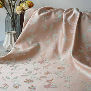 Nouveau tissu Jacquard floral coloré en poudre de brocart de chanson d'imitation de style chinois - Product Image 2