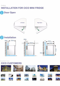 Cico xách tay <span class=keywords><strong>mini</strong></span> bar tủ lạnh với cửa kính đồ uống mát nhiệt bảng tủ lạnh - Product Image 3