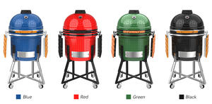 Grillades en céramique de 24 pouces pour <span class=keywords><strong>barbecue</strong></span>, fumoir d'extérieur, charbon de bois, grilles Kamado avec trépied mobile - Product Image 3
