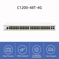 Switch Cisco Catalyst C1200-48T-4G de 48 Puertos Gigabit, Switch Administrado de Capa 2, 4x1G SFP Uplinks, 104Gbps, 77.38Mpps, para Rack, Pequeñas Empresas