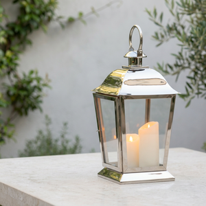 Wholesale High Quality Rose <b>Gold</b> Plated Steel Candle <b>Lantern</b> for Home & Outdoor Decoration - Product Image 5