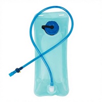 Sac à eau portable pour sports de plein air, sans BPA, 2 L, en PE+EVA, poche à eau pour l'hydratation, alpinisme, cyclisme, course à pied, randonnée, camping