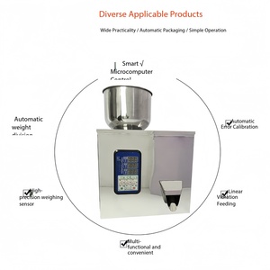 Machine d'emballage polyvalente pour petits sacs, pour aliments pour animaux, graines, riz, café, poudre, avec pesage et remplissage - Product Image 5