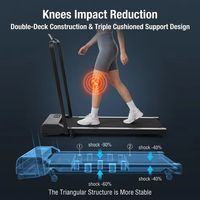 Treadmill Lipat Ringan Oem untuk Kebugaran dan Lari, Alat Jalan Kaki Elektrik untuk Penggunaan di Rumah dengan Pegangan