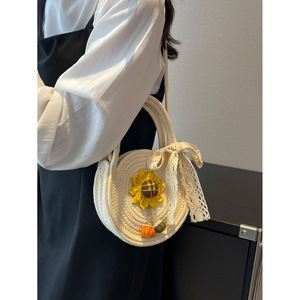 Minimalist design women's <b>bag</b>, cute new style, sophisticated summer versatile shoulder/crossbody <b>bag</b>, woven handbag, small - Product Image 4