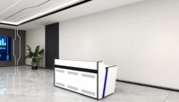 Poste de travail de centre de commande personnalisé, poste de travail intelligent moderne, bureau de salle de surveillance