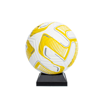 Ballon de football professionnel avec logo personnalisé laminé 12 panneaux Taille 5 Entraînement Ballon de football sportif Vessie en caoutchouc PVC/PU Cuir
