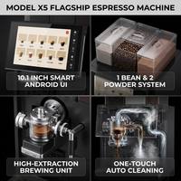 Machine à expresso professionnelle à brassage rapide, intelligente, à commande tactile, pour bureau, usage commercial, multi-boissons, avec écran numérique, Cafetera Expreso