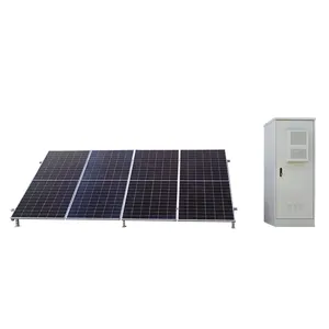 20kw 50kw solution d'énergie pour site armoire de stockage d'énergie solaire hybride éolienne et solaire hors réseau avec panneaux solaires pv